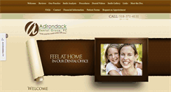 Desktop Screenshot of adirondackdentalgrp.com