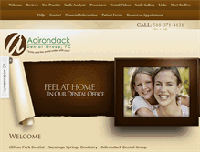 Tablet Screenshot of adirondackdentalgrp.com
